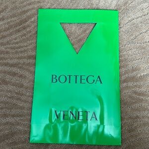 Bottega Veneta Green Glossy Never been used shopping bag, Gift Bag, Storage Bag